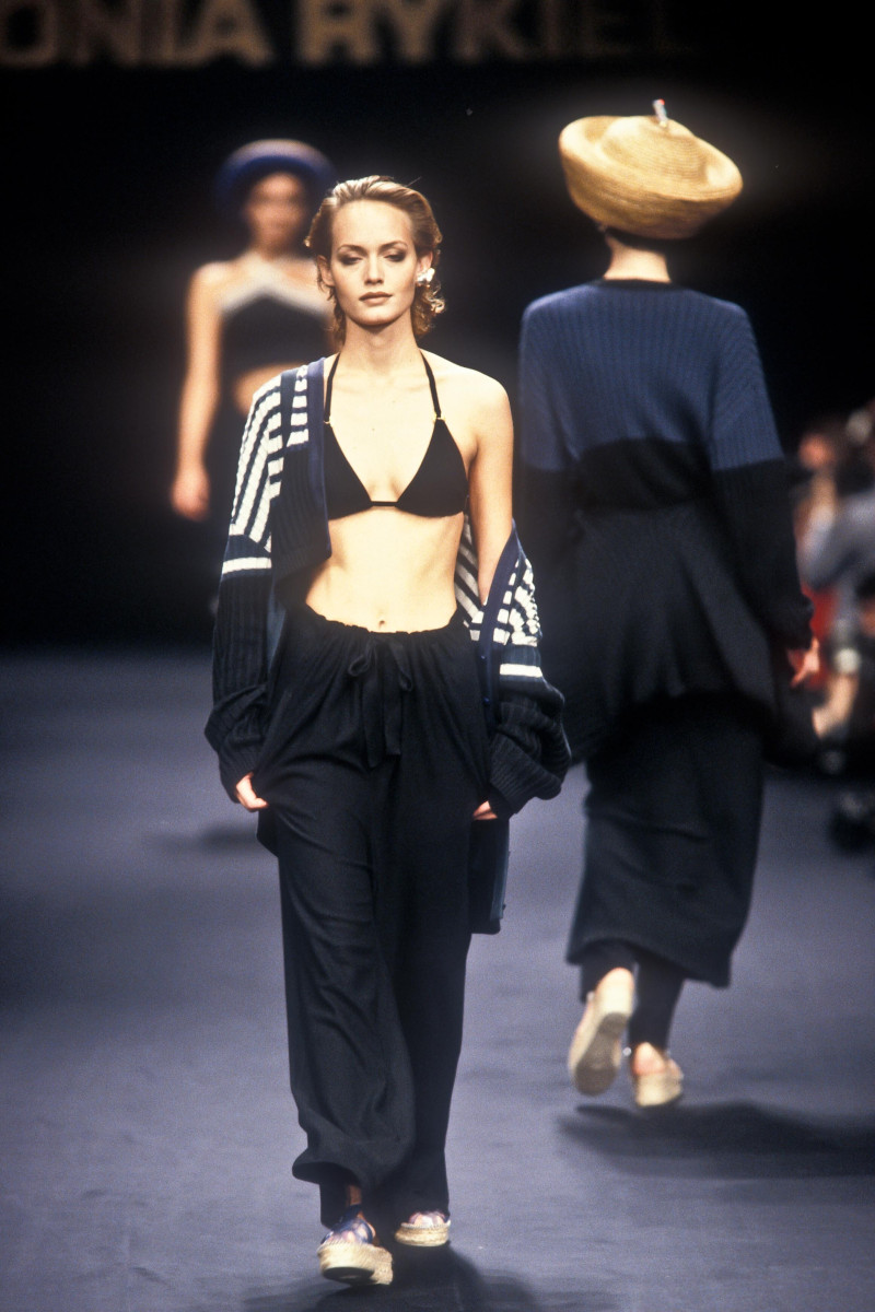 Amber Valletta featured in  the Sonia Rykiel fashion show for Spring/Summer 1994