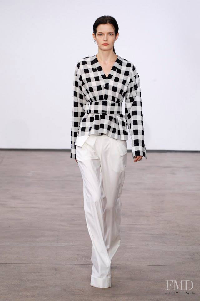 Zlata Mangafic featured in  the Derek Lam fashion show for Spring/Summer 2014