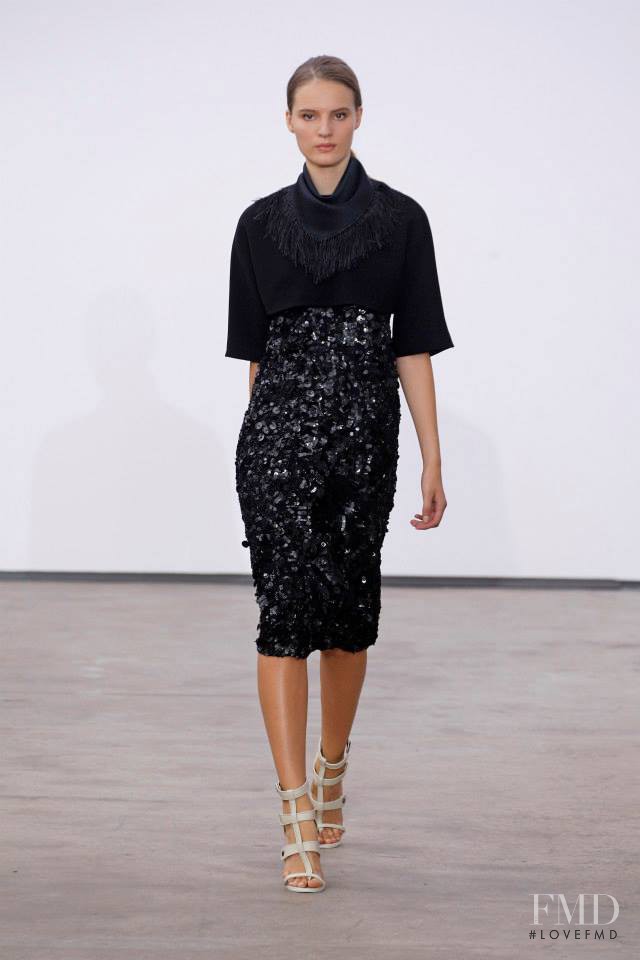 Tilda Lindstam featured in  the Derek Lam fashion show for Spring/Summer 2014
