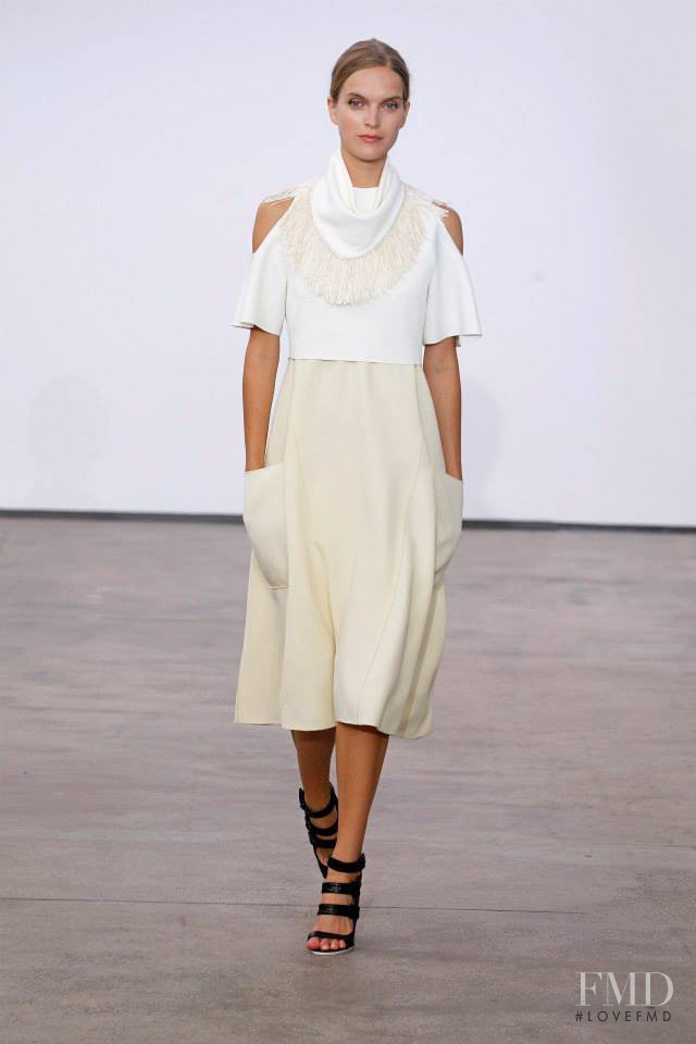 Mirte Maas featured in  the Derek Lam fashion show for Spring/Summer 2014