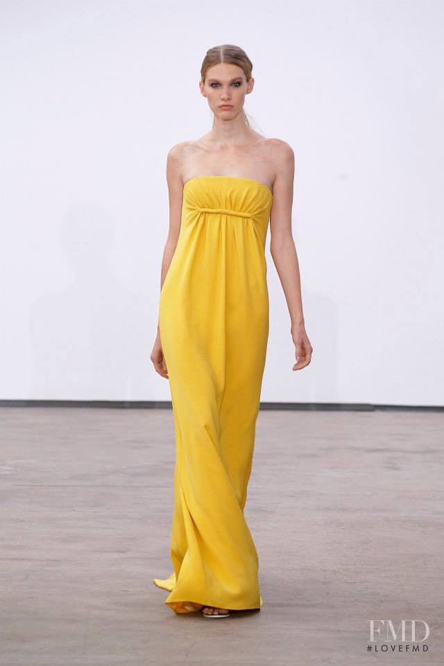 Irina Nikolaeva featured in  the Derek Lam fashion show for Spring/Summer 2014