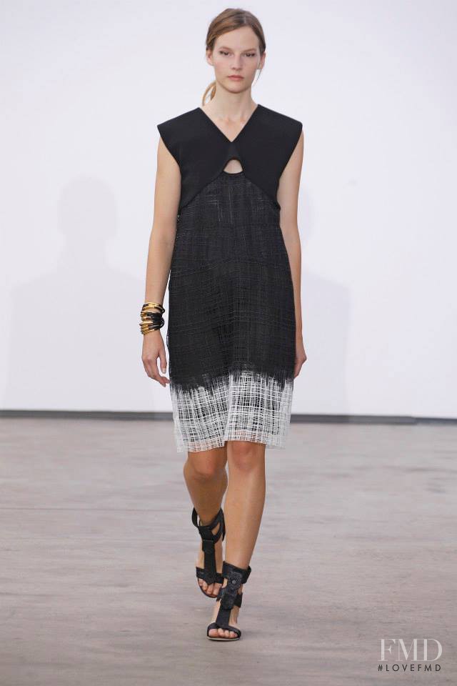 Sara Blomqvist featured in  the Derek Lam fashion show for Spring/Summer 2014