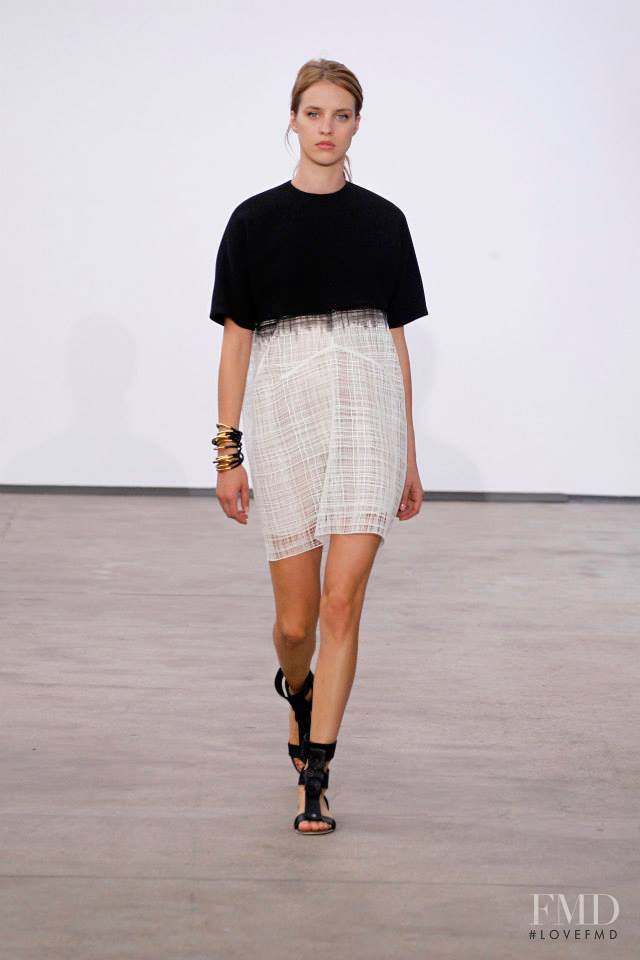 Julia Frauche featured in  the Derek Lam fashion show for Spring/Summer 2014
