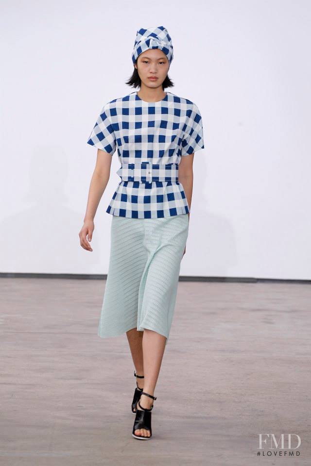 Chiharu Okunugi featured in  the Derek Lam fashion show for Spring/Summer 2014
