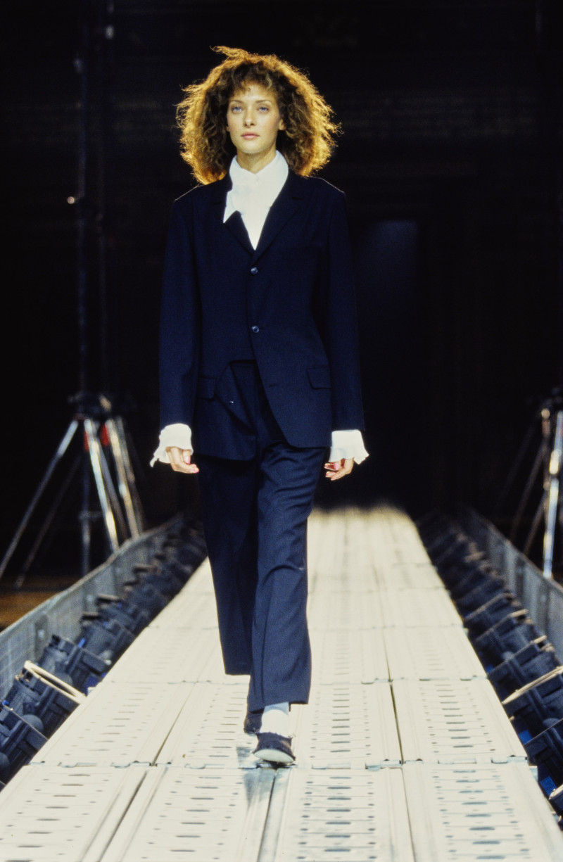Chrystèle Saint Louis Augustin featured in  the Yohji Yamamoto fashion show for Spring/Summer 1997