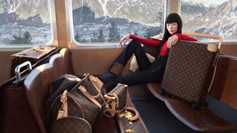 Fei Fei Sun featured in  the Louis Vuitton The Horizons Never End Campaign advertisement for Winter 2023