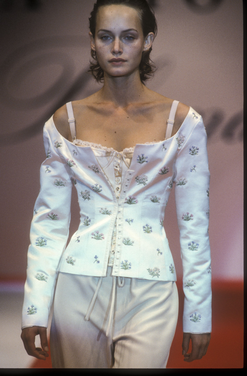 Amber Valletta featured in  the Blumarine fashion show for Spring/Summer 1994