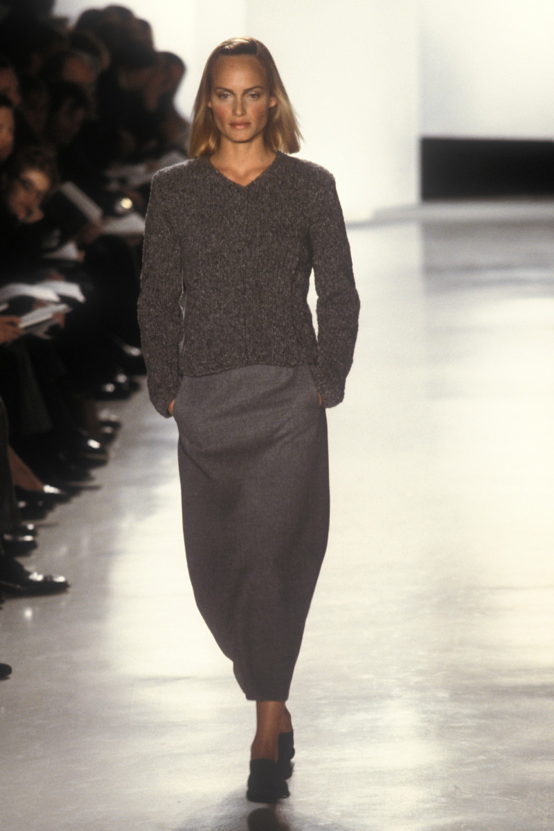 Amber Valletta featured in  the Donna Karan New York fashion show for Autumn/Winter 1998