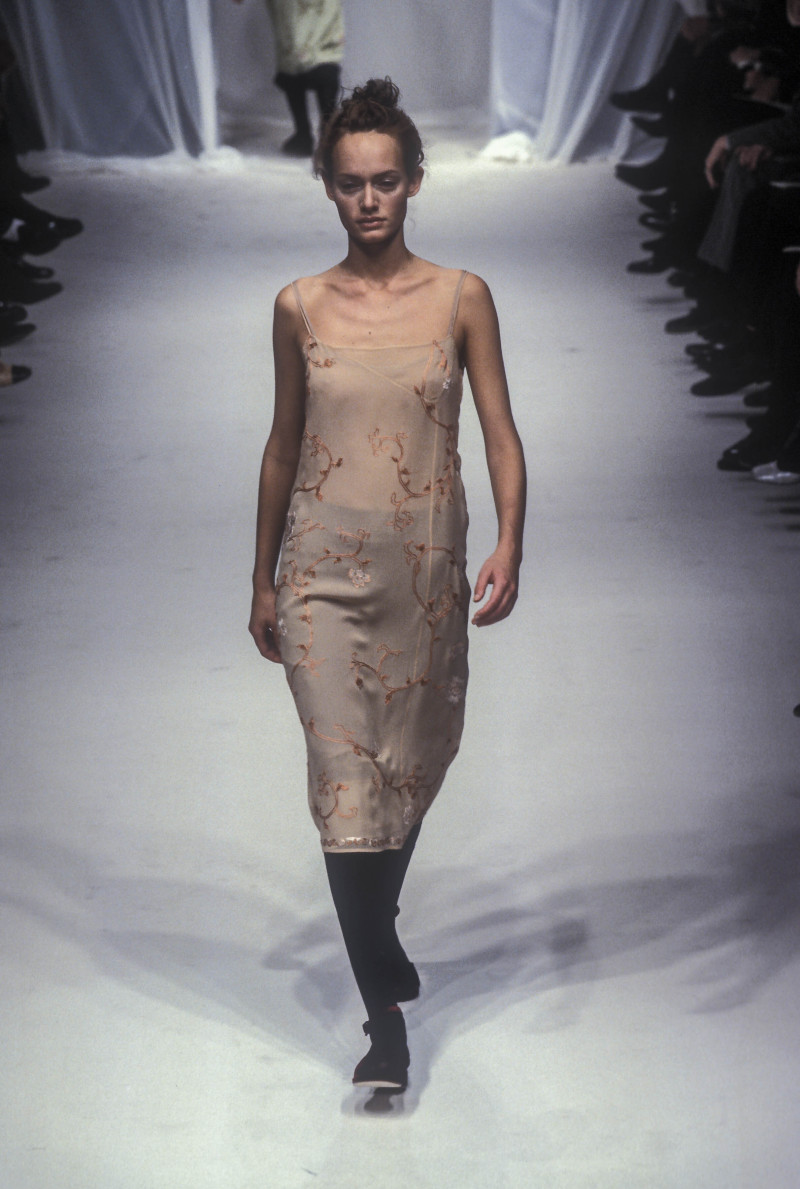 Amber Valletta featured in  the Alberta Ferretti fashion show for Spring/Summer 1997