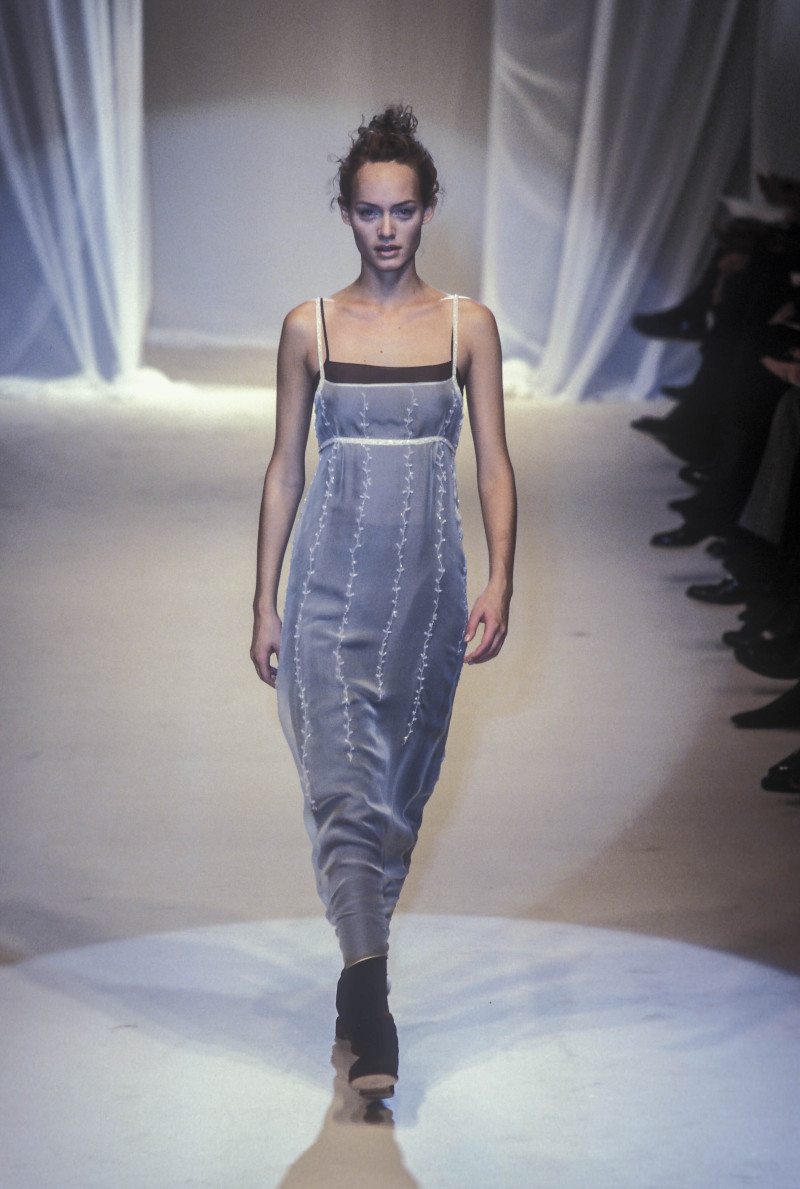Amber Valletta featured in  the Alberta Ferretti fashion show for Spring/Summer 1997