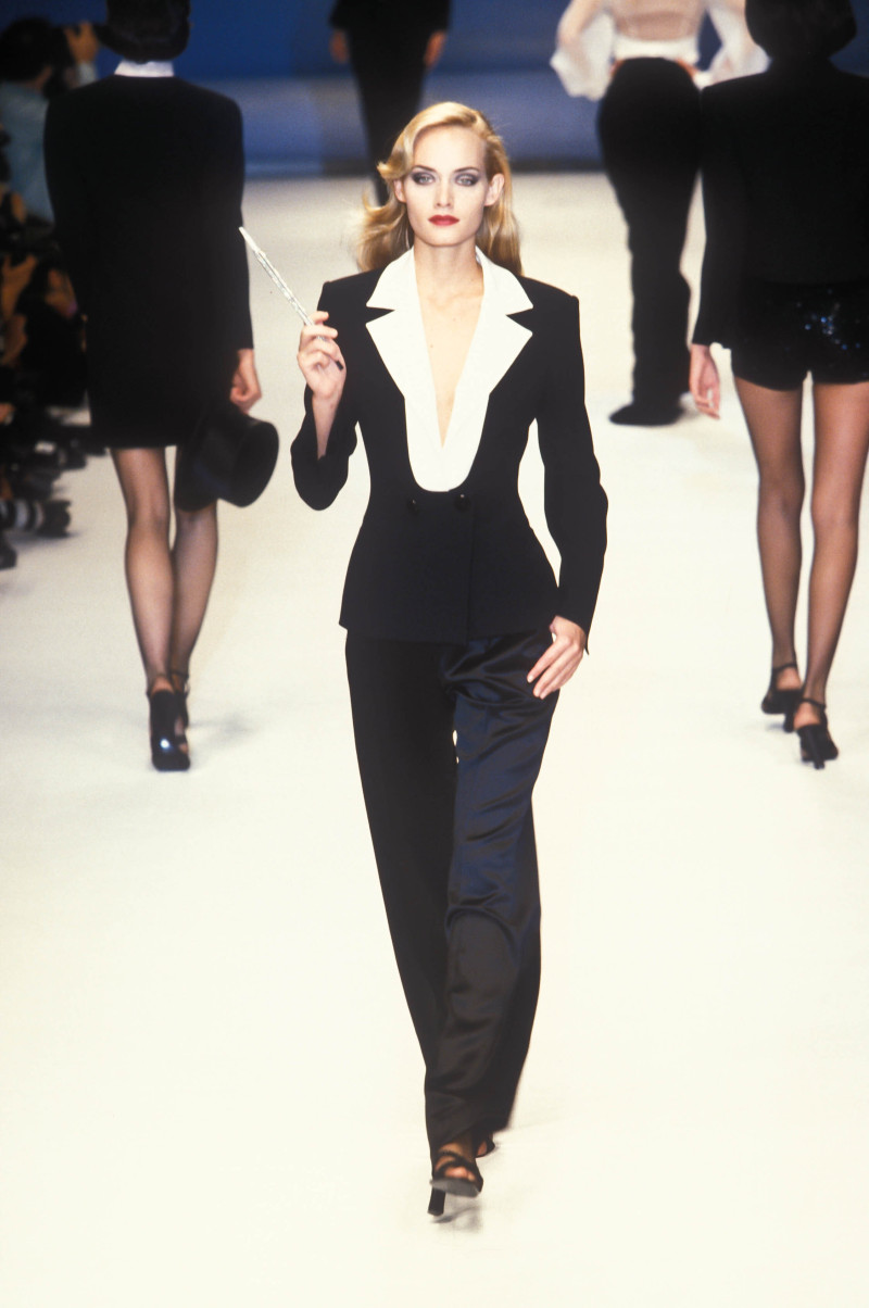 Amber Valletta featured in  the Christian Dior fashion show for Spring/Summer 1996