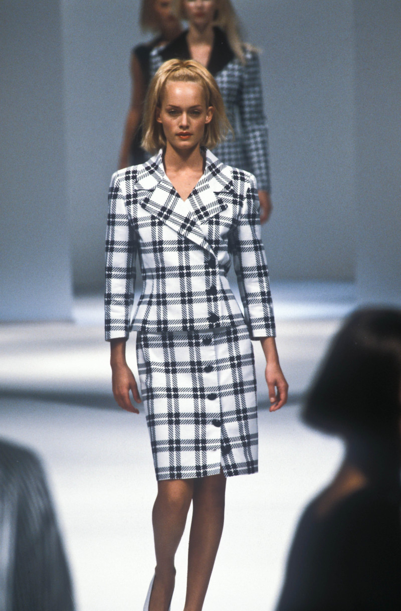 Amber Valletta featured in  the byblos fashion show for Spring/Summer 1996