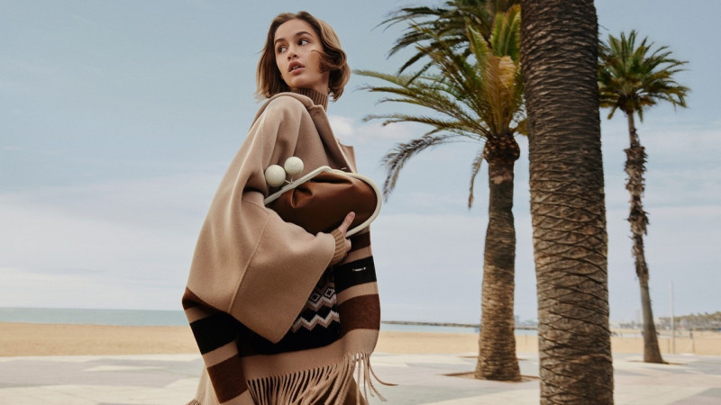 Quinn Elin Mora featured in  the Weekend Max Mara advertisement for Autumn/Winter 2023