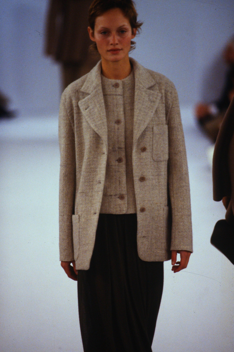 Amber Valletta featured in  the Calvin Klein fashion show for Autumn/Winter 1993