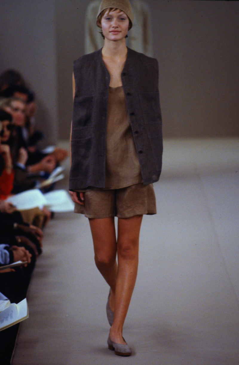 Amber Valletta featured in  the Calvin Klein fashion show for Spring/Summer 1993
