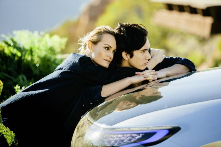 Amber Valletta featured in  the Mercedes-Benz advertisement for Fall 2017