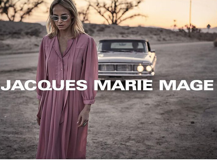 Amber Valletta featured in  the Jacques Marie Mage advertisement for Spring/Summer 2019