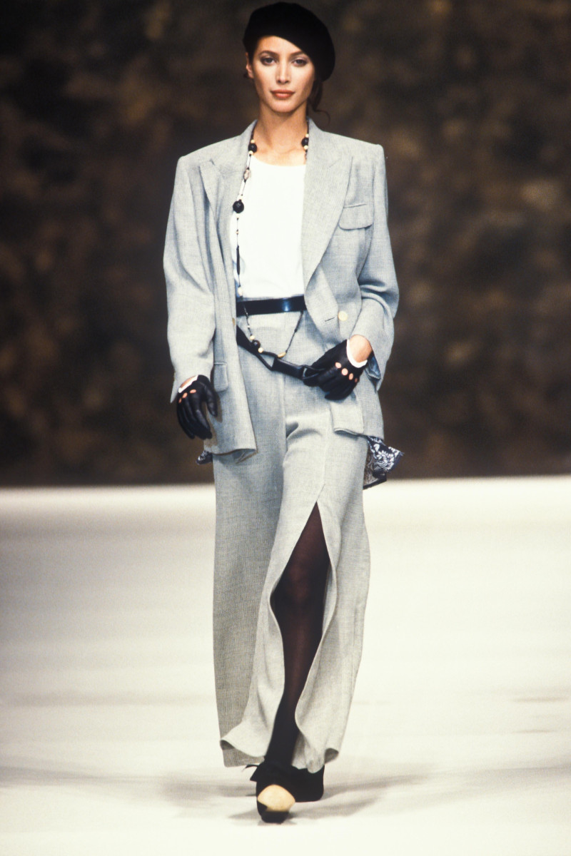 Christy Turlington featured in  the Cerruti fashion show for Spring/Summer 1994