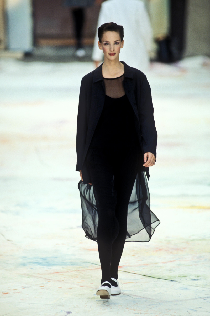 Debbie Deitering featured in  the Kenzo fashion show for Spring/Summer 1995