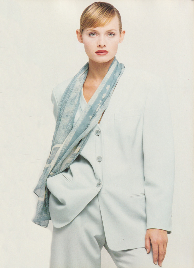 Amber Valletta featured in  the Cerruti 1881 advertisement for Spring/Summer 1994