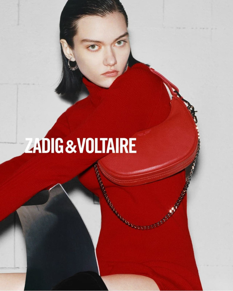 Sofia Steinberg featured in  the Zadig & Voltaire advertisement for Autumn/Winter 2023