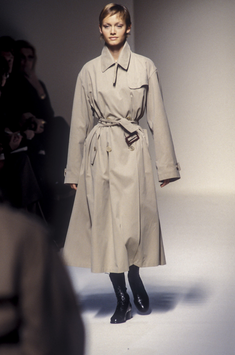 Amber Valletta featured in  the Jil Sander fashion show for Autumn/Winter 1993