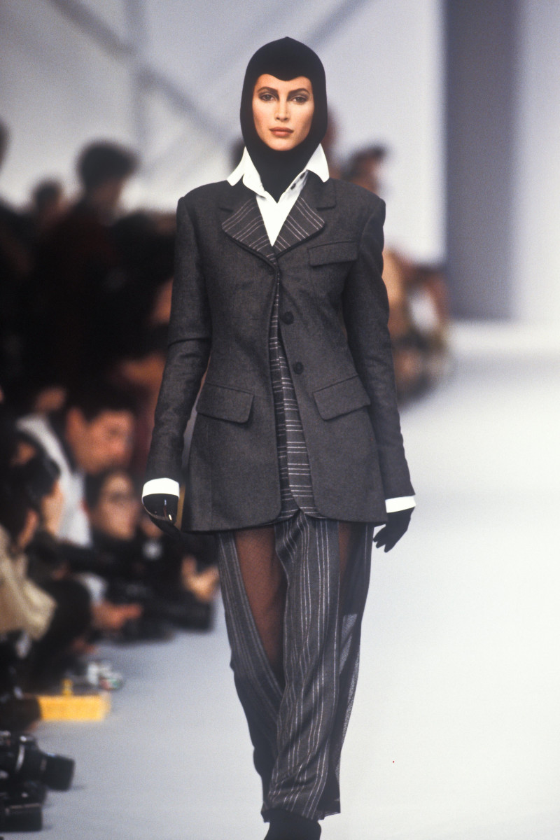 Christy Turlington featured in  the Karl Lagerfeld fashion show for Autumn/Winter 1993