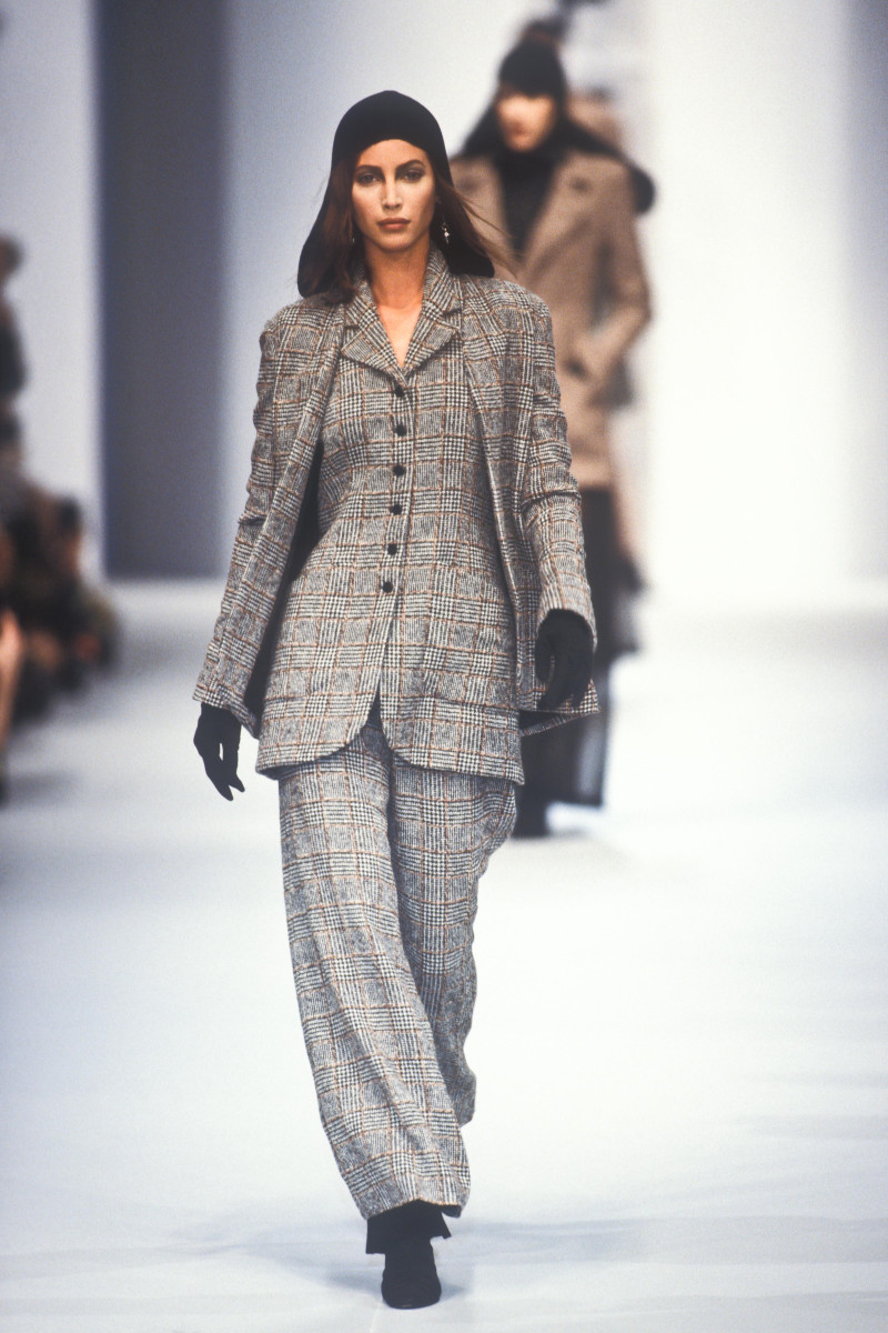 Christy Turlington featured in  the Karl Lagerfeld fashion show for Autumn/Winter 1993