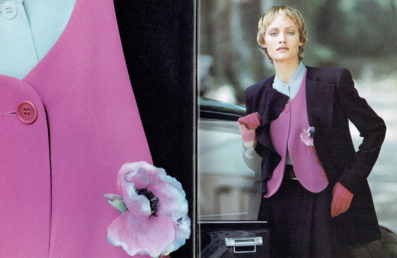 Amber Valletta featured in  the Giorgio Armani catalogue for Autumn/Winter 1993