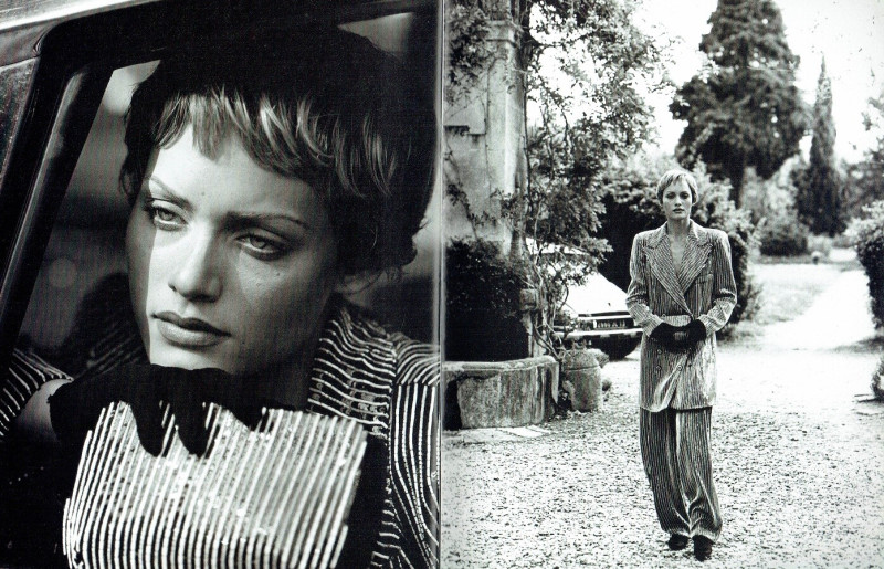 Amber Valletta featured in  the Giorgio Armani catalogue for Autumn/Winter 1993