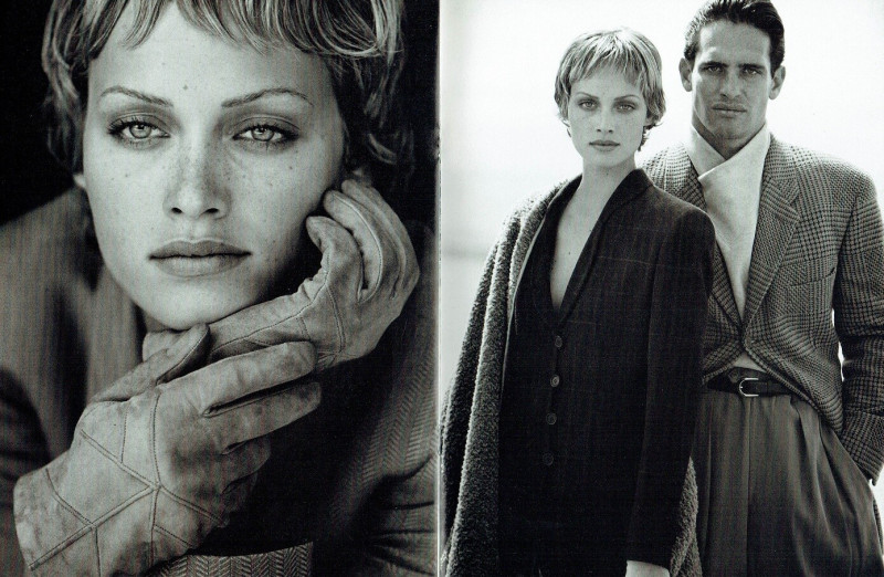 Amber Valletta featured in  the Giorgio Armani catalogue for Autumn/Winter 1993