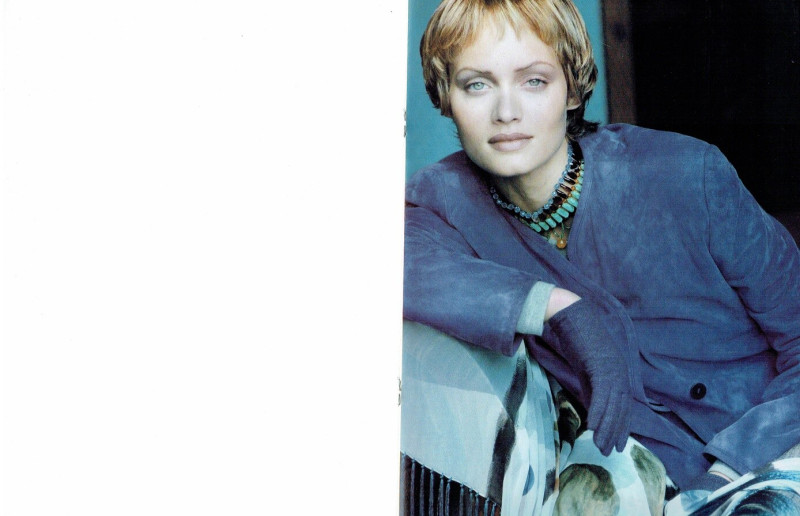 Amber Valletta featured in  the Giorgio Armani catalogue for Autumn/Winter 1993