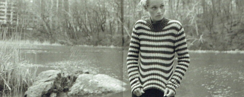 Amber Valletta featured in  the Strenesse Blue catalogue for Autumn/Winter 1996