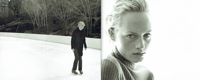 Amber Valletta featured in  the Strenesse Blue catalogue for Autumn/Winter 1996