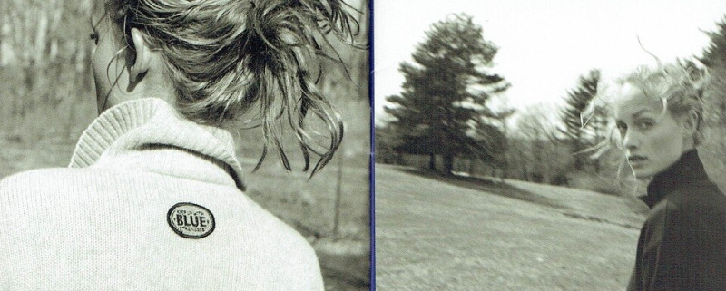 Amber Valletta featured in  the Strenesse Blue catalogue for Autumn/Winter 1996