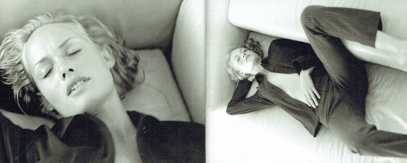 Amber Valletta featured in  the Strenesse Blue catalogue for Autumn/Winter 1996