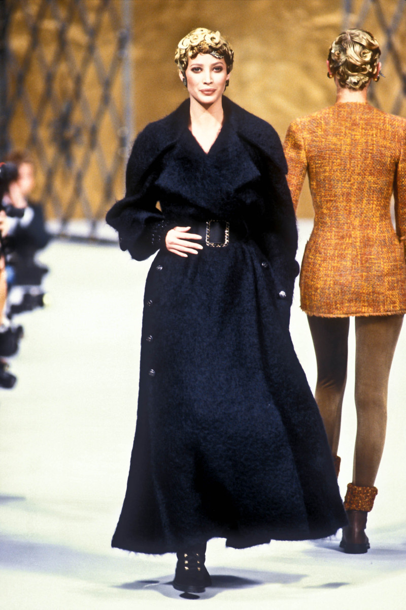 Christy Turlington featured in  the Chanel Haute Couture fashion show for Autumn/Winter 1993