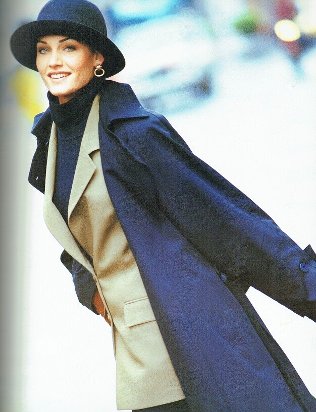 Amber Valletta featured in  the Les Copains catalogue for Autumn/Winter 1992