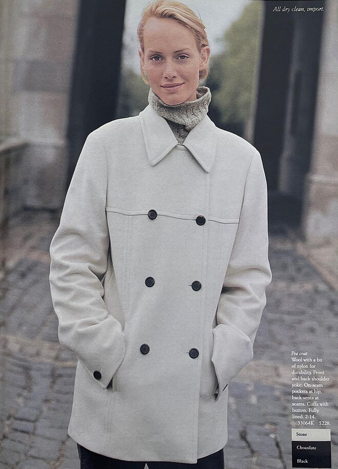 Amber Valletta featured in  the J.Crew catalogue for Autumn/Winter 1995