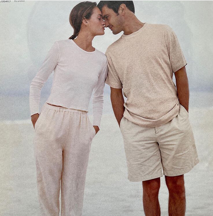 Amber Valletta featured in  the J.Crew catalogue for Spring/Summer 1995