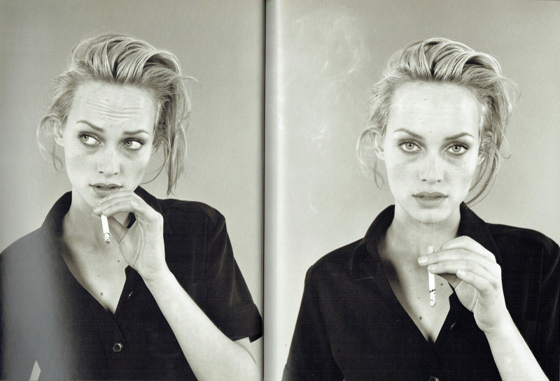 Amber Valletta featured in  the Strenesse Gabriele Strehle catalogue for Autumn/Winter 1996