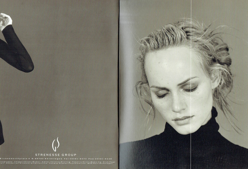 Amber Valletta featured in  the Strenesse Gabriele Strehle catalogue for Autumn/Winter 1996