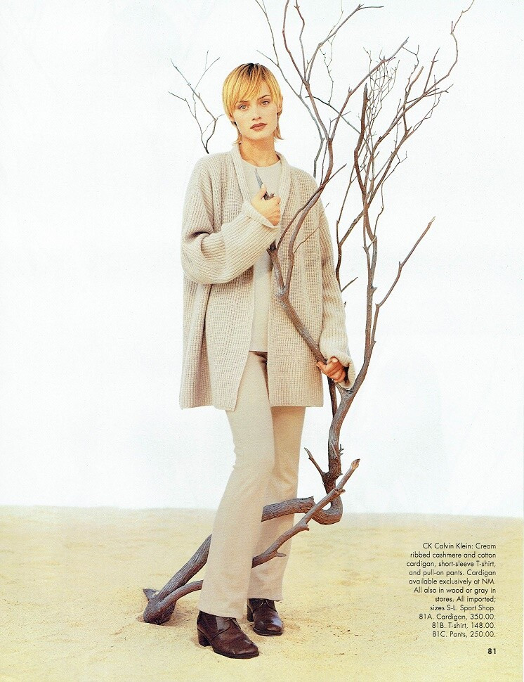 Amber Valletta featured in  the Neiman Marcus catalogue for Fall 1993