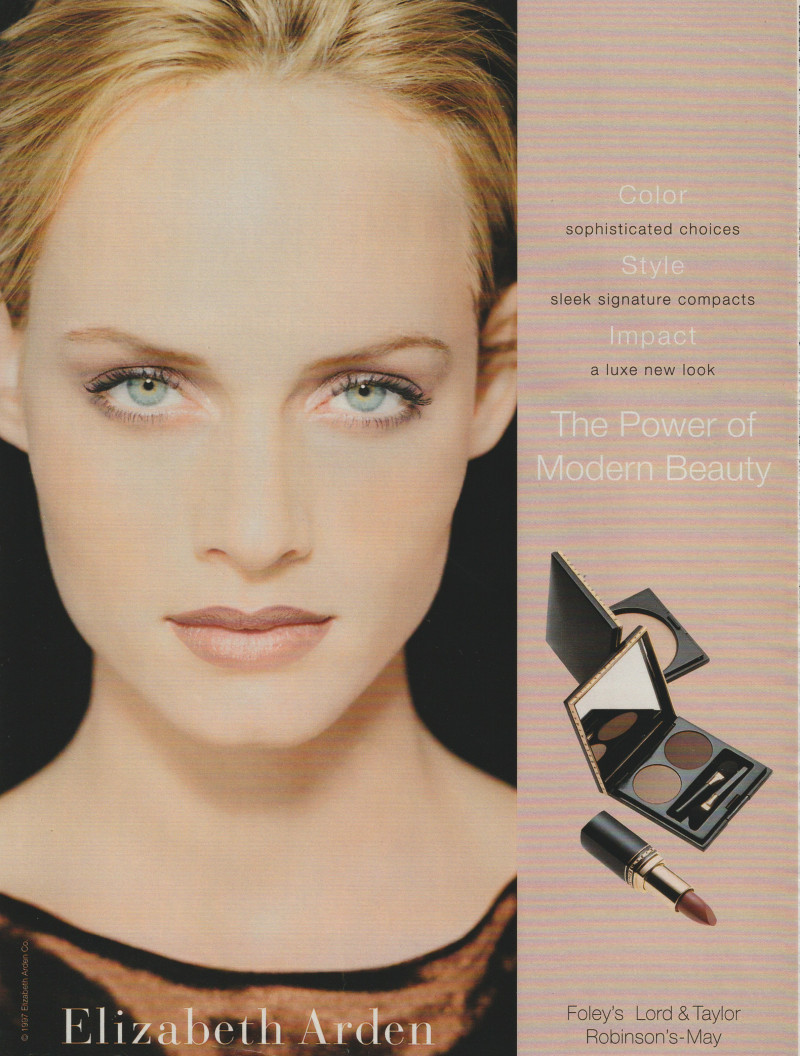 Amber Valletta featured in  the Elizabeth Arden advertisement for Spring/Summer 1997