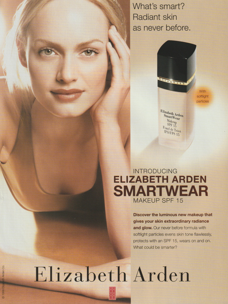 Amber Valletta featured in  the Elizabeth Arden advertisement for Spring/Summer 1999