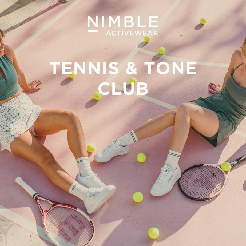 Sianie Aitken featured in  the Nimble Activewear advertisement for Spring/Summer 2024