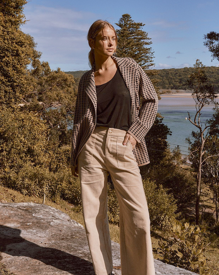 Sianie Aitken featured in  the Little Lies lookbook for Winter 2023