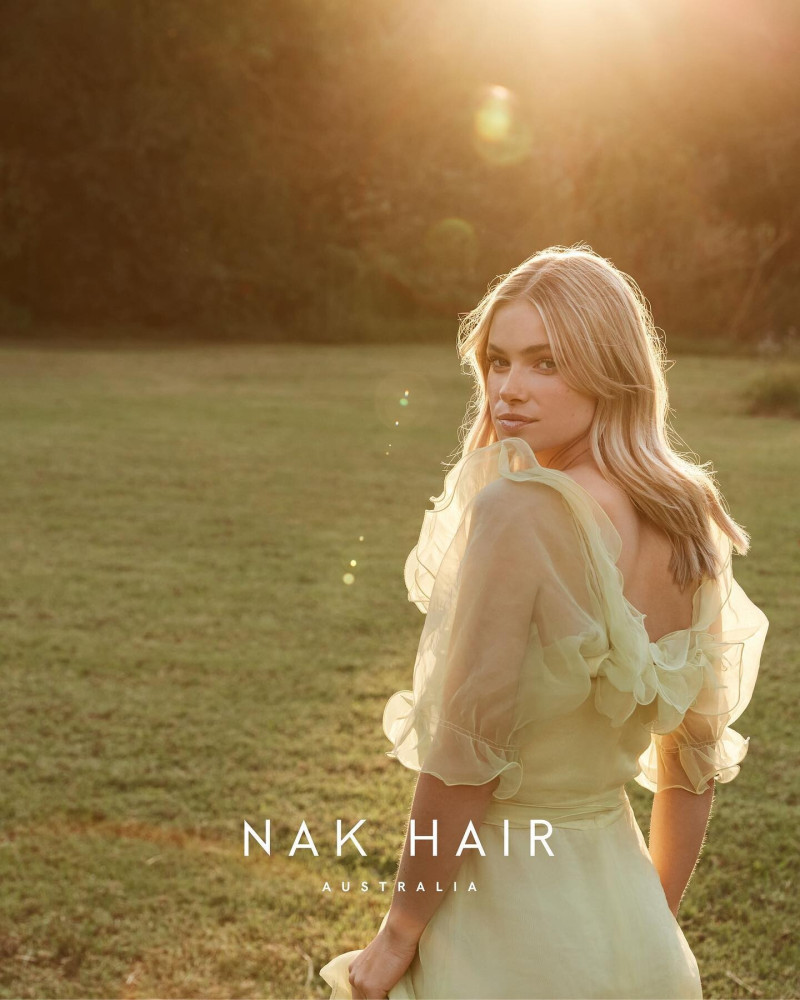 Sianie Aitken featured in  the Nak Hair advertisement for Spring/Summer 2024