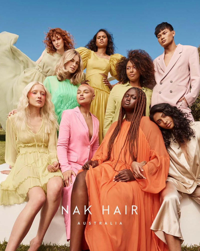 Sianie Aitken featured in  the Nak Hair advertisement for Spring/Summer 2024