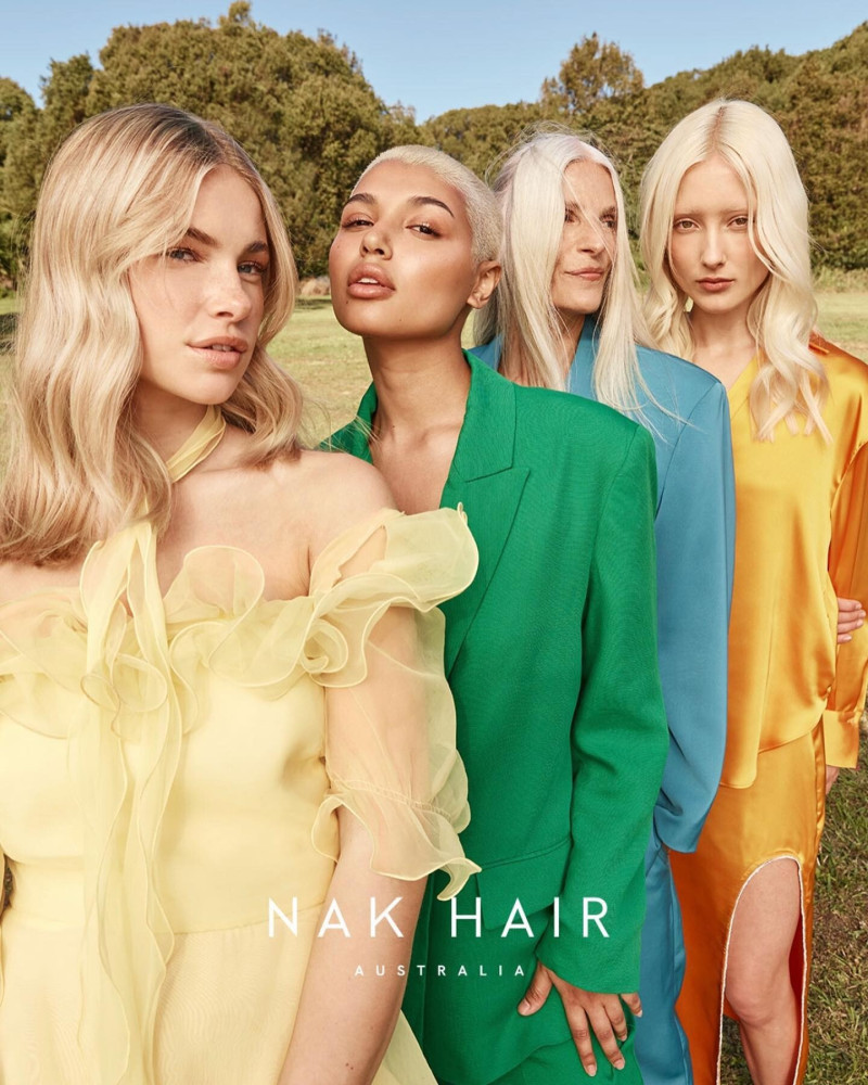 Sianie Aitken featured in  the Nak Hair advertisement for Spring/Summer 2024